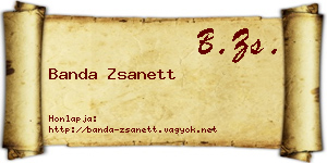 Banda Zsanett névjegykártya